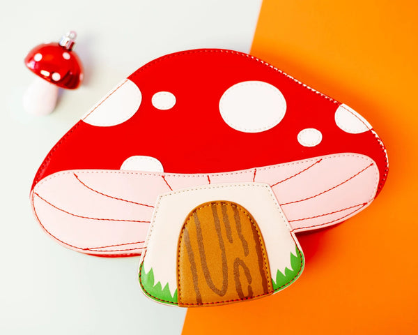 Mushroom house handbag