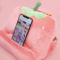 Tablet Device Stand - Strawberry A fun plushie device stand that keeps it all together