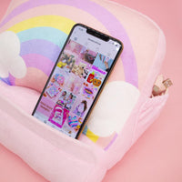 Tablet Device Stand - Rainbow A fun plushie device stand that keeps it all together