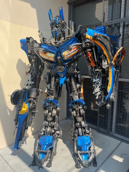 Optimus Prime Transformer 10ft tall Metal sculpture
