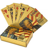 Trump Poker Playing Cards with Gold or Silver Foil